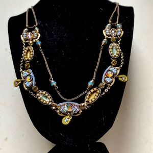 Ayala Bar Necklace, Seattle Art Museum Shop.  Detailed Beading & Stones.